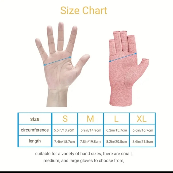 Compression Fingerless Gloves: Anti-Slip & Lightweight for Daily wear &activity - Picture 7 of 10